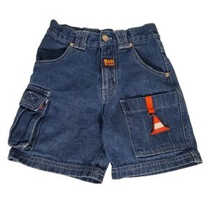 Bob the Builder Boys' 3T Blue Denim Cargo‎ Shorts 100% Cotton
